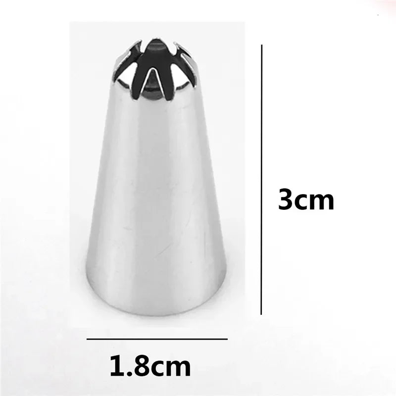 24/48 Stainless Steel Nozzle Tips DIY Cake Decorating Tool Icing Piping Cream Pastry Bag  Kitchen Accessories Bakery Tools