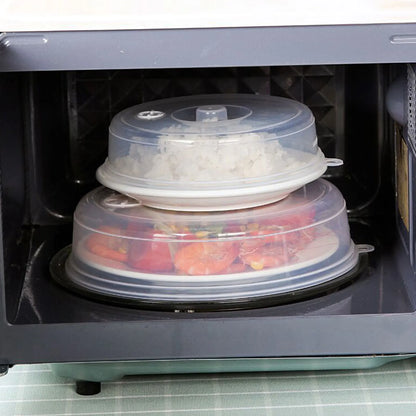 Transparent Round Plastic Bowl Lid Refrigerator Microwave Oven Cover Oil Lid Heating Sealing Food Preservation Lid Kitchen Tools