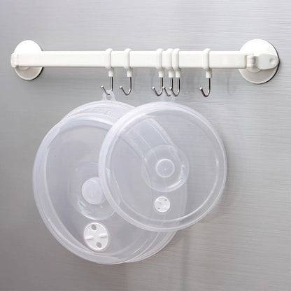 Transparent Round Plastic Bowl Lid Refrigerator Microwave Oven Cover Oil Lid Heating Sealing Food Preservation Lid Kitchen Tools