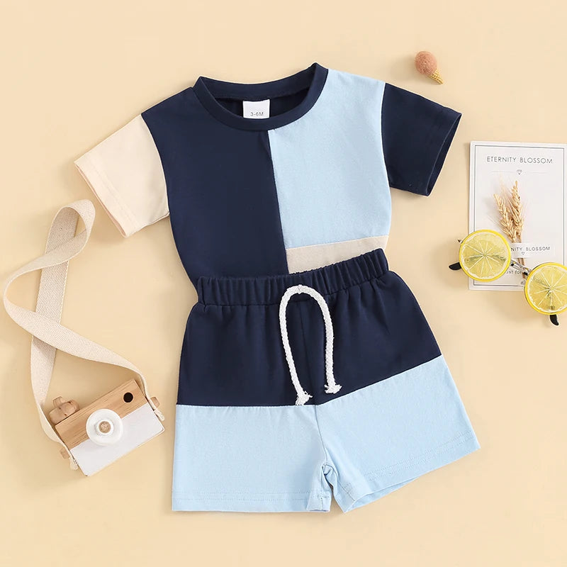 Toddler Baby Boy Clothes Summer Short Sleeve T Shirt and Shorts Cute Infant Baby Boy Outfits Clothing Set