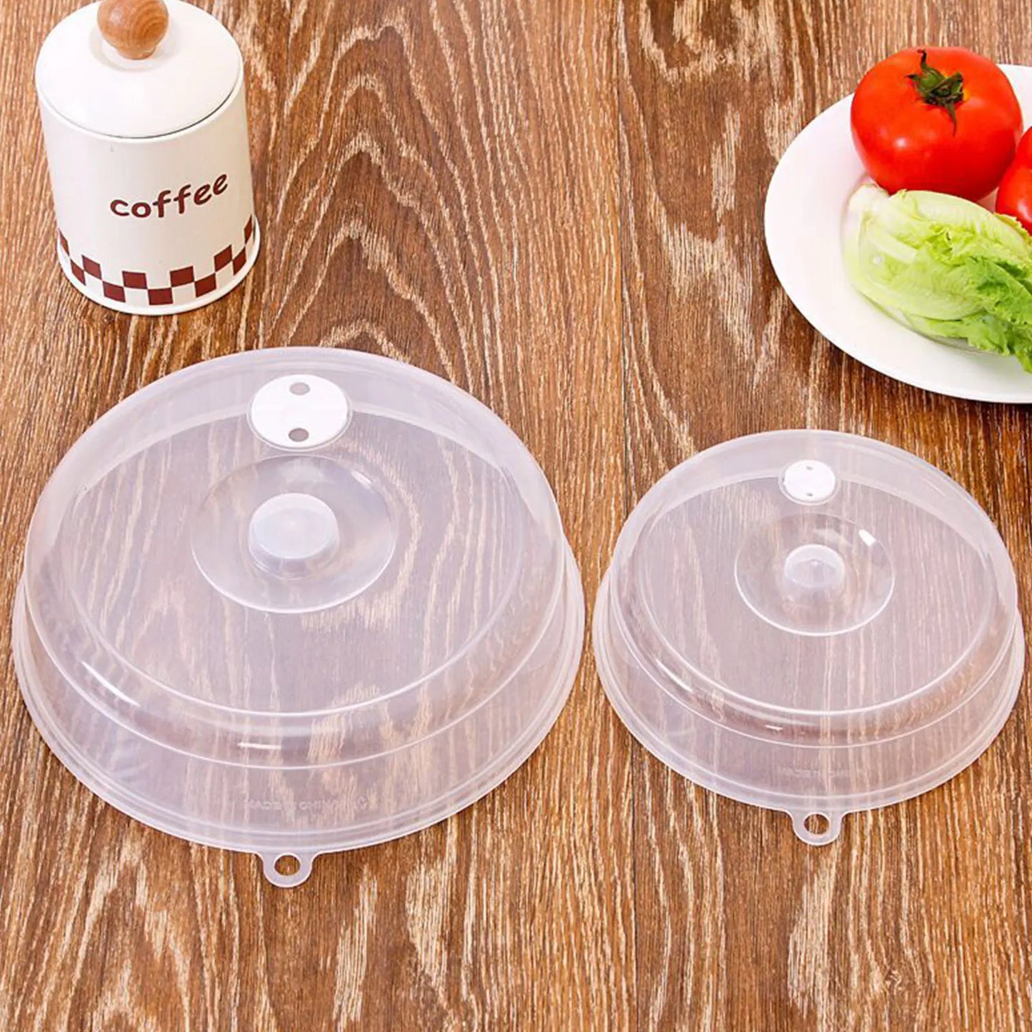 Transparent Round Plastic Bowl Lid Refrigerator Microwave Oven Cover Oil Lid Heating Sealing Food Preservation Lid Kitchen Tools