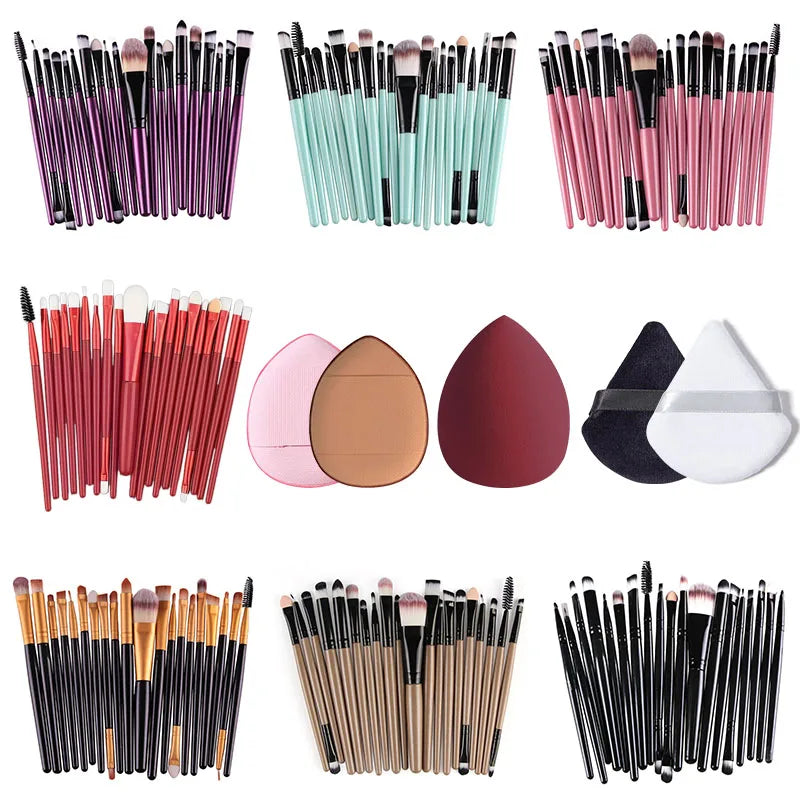 20Pcs Makeup Brushes Set Super sof for cosmetics Foundation Blush Highlighter Brush Eyeshadow Women Beauty Blending Makeup Tools