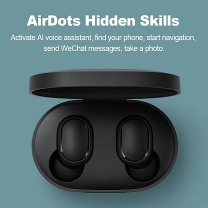 Airdots Intelligent Noise Reduction Headset Wireless BT 5.0 Earphone Headphone Stereo Earbuds With Charging Base In-Ear Earbuds