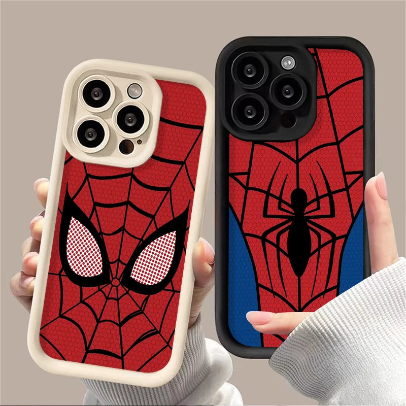 Luxury Marvel Spider Man Case for Xiaomi POCO X6 X5 X4 GT F3 F4 F5 M6 Pro X3 NFC Mi 13T 12T 11T 13 12 11 Lite 5G NE Phone Cover