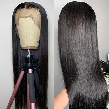 Straight Human Hair Wigs for Women 13x4 Lace Frontal Wigs Human Hair with Baby Hair 4x4 Lace Closure Wig Natural Hairline