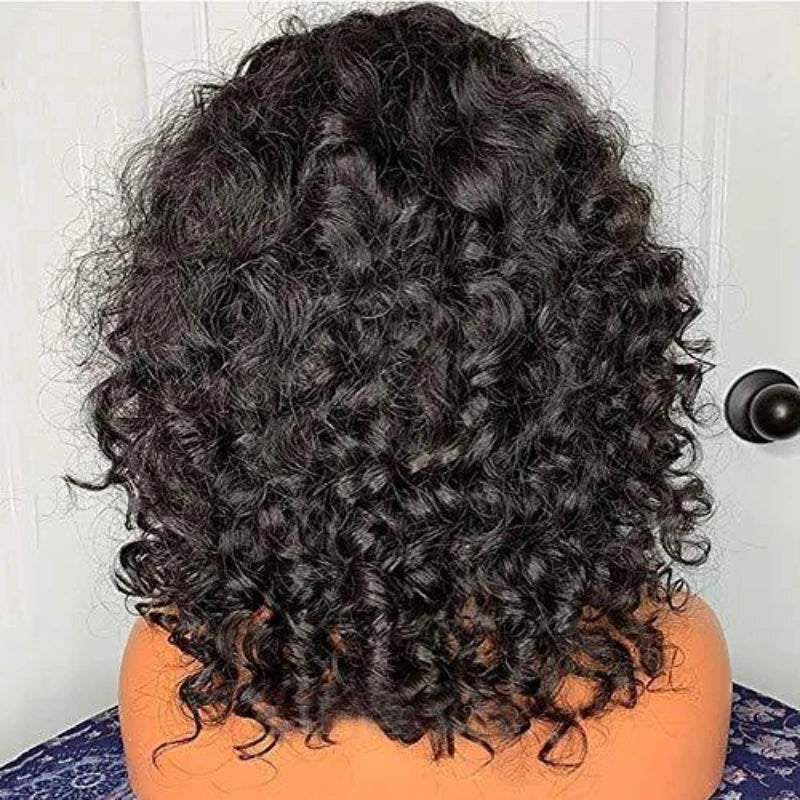 Short Loose Curly Wigs for Black Women, Afro Synthetic Wigs, Fluffy Natural Wigs, Half Wigs, Soft Hair