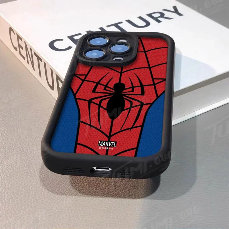 Luxury Marvel Spider Man Case for Xiaomi POCO X6 X5 X4 GT F3 F4 F5 M6 Pro X3 NFC Mi 13T 12T 11T 13 12 11 Lite 5G NE Phone Cover