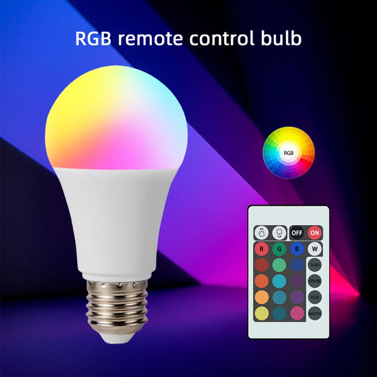 E27 7W 12W 15W LED Color Bulb Lamp RGB 240V Magic Bulb LED Infrared Remote Control Lamp